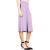 imageLL Womens Knit Culottes Pant  Made in USAWb876lilac