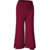 imageLL Womens Knit Culottes Pant  Made in USAWb876wine