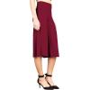 imageLL Womens Knit Culottes Pant  Made in USAWb876wine