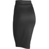 imageLL Womens Scuba Midi Skirt  Made in USAWb700black