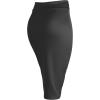 imageLL Womens Scuba Midi Skirt  Made in USAWb700black