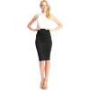 imageLL Womens Scuba Midi Skirt  Made in USAWb700black