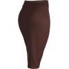 imageLL Womens Scuba Midi Skirt  Made in USAWb700brown