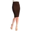 imageLL Womens Scuba Midi Skirt  Made in USAWb700brown