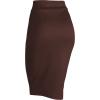 imageLL Womens Scuba Midi Skirt  Made in USAWb700brown