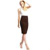 imageLL Womens Scuba Midi Skirt  Made in USAWb700brown
