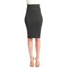 imageLL Womens Scuba Midi Skirt  Made in USAWb700charcoal