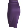 imageLL Womens Scuba Midi Skirt  Made in USAWb700eggplant