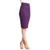 imageLL Womens Scuba Midi Skirt  Made in USAWb700eggplant