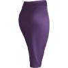 imageLL Womens Scuba Midi Skirt  Made in USAWb700eggplant