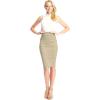 imageLL Womens Scuba Midi Skirt  Made in USAWb700khaki