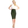 imageLL Womens Scuba Midi Skirt  Made in USAWb700olive