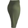 imageLL Womens Scuba Midi Skirt  Made in USAWb700olive