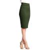 imageLL Womens Scuba Midi Skirt  Made in USAWb700olive