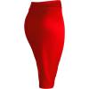 imageLL Womens Scuba Midi Skirt  Made in USAWb700red
