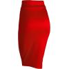 imageLL Womens Scuba Midi Skirt  Made in USAWb700red