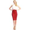 imageLL Womens Scuba Midi Skirt  Made in USAWb700red