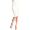 imageLL Womens Scuba Midi Skirt  Made in USAWb700white
