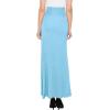 imageLL Womens Wrapped High Low Ruffle Maxi Skirt  Made in USAWb1356aqua