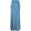 imageLL Womens Wrapped High Low Ruffle Maxi Skirt  Made in USAWb1356denim