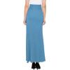 imageLL Womens Wrapped High Low Ruffle Maxi Skirt  Made in USAWb1356denim
