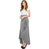 imageLL Womens Wrapped High Low Ruffle Maxi Skirt  Made in USAWb1356hdg