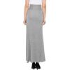 imageLL Womens Wrapped High Low Ruffle Maxi Skirt  Made in USAWb1356heathergrey