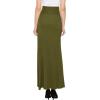 imageLL Womens Wrapped High Low Ruffle Maxi Skirt  Made in USAWb1356olive