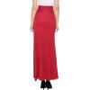 imageLL Womens Wrapped High Low Ruffle Maxi Skirt  Made in USAWb1356red