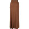 imageLL Womens Wrapped High Low Ruffle Maxi Skirt  Made in USAWb1356rust