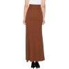 imageLL Womens Wrapped High Low Ruffle Maxi Skirt  Made in USAWb1356rust