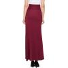 imageLL Womens Wrapped High Low Ruffle Maxi Skirt  Made in USAWb1356wine