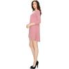 imageLock and Love LL WDR930 Womens Round Neck 34 Sleeves Trapeze Dress XL Pink