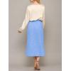 imageLock and Love Womens High Waist Polka Dot Pleated Midi Swing Skirt with PocketsWb2383bluepolka