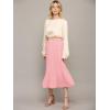imageLock and Love Womens High Waist Polka Dot Pleated Midi Swing Skirt with PocketsWb2383mauvepolka