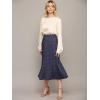 imageLock and Love Womens High Waist Polka Dot Pleated Midi Swing Skirt with PocketsWb2383navypolka