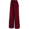 imageLock and Love Womens Pleated Wide Leg Palazzo Maxi Pants with Drawstring or Elastic BandMaroon