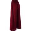 imageLock and Love Womens Pleated Wide Leg Palazzo Maxi Pants with Drawstring or Elastic BandMaroon