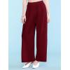 imageLock and Love Womens Pleated Wide Leg Palazzo Maxi Pants with Drawstring or Elastic BandMaroon