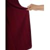 imageLock and Love Womens Pleated Wide Leg Palazzo Maxi Pants with Drawstring or Elastic BandMaroon