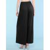 imageLock and Love Womens Pleated Wide Leg Palazzo Maxi Pants with Drawstring or Elastic BandWb1485black