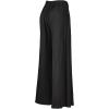 imageLock and Love Womens Pleated Wide Leg Palazzo Maxi Pants with Drawstring or Elastic BandWb1485black