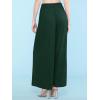 imageLock and Love Womens Pleated Wide Leg Palazzo Maxi Pants with Drawstring or Elastic BandWb1485green