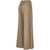 imageLock and Love Womens Pleated Wide Leg Palazzo Maxi Pants with Drawstring or Elastic BandWb1485khaki