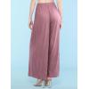 imageLock and Love Womens Pleated Wide Leg Palazzo Maxi Pants with Drawstring or Elastic BandWb1485mauve