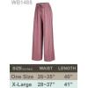 imageLock and Love Womens Pleated Wide Leg Palazzo Maxi Pants with Drawstring or Elastic BandWb1485mauve