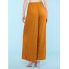 imageLock and Love Womens Pleated Wide Leg Palazzo Maxi Pants with Drawstring or Elastic BandWb1485mustard