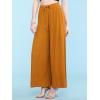 imageLock and Love Womens Pleated Wide Leg Palazzo Maxi Pants with Drawstring or Elastic BandWb1485mustard