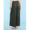 imageLock and Love Womens Pleated Wide Leg Palazzo Maxi Pants with Drawstring or Elastic BandWb1485olive