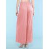 imageLock and Love Womens Pleated Wide Leg Palazzo Maxi Pants with Drawstring or Elastic BandWb1485pink